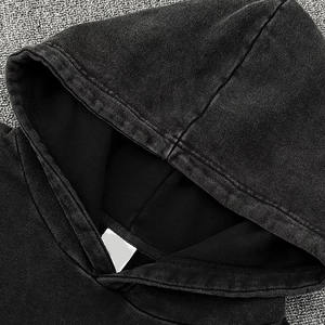 Wholesale 100% Cotton Solid <b>Fleece</b> Pullover Hoodie Unisex Oversize Heavyweight Digital Printing <b>Men</b> <b>Hooded</b> - Product Image 2