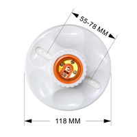 Lampe suspendue à douille ronde E27 personnalisée avec support de lampe spécial à économie d'énergie Matériau PP Base à vis de tension 250v