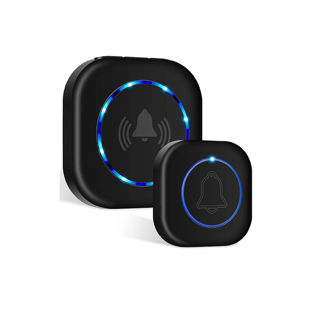 Smart Wireless Door Bell with Flashlight LED 150m Range 36 Melody Security Water Resistant Battery Powered Modern Design
