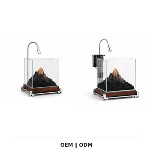 Ensemble de micro-aquarium de bureau avec personnalisation de paysage montagneux, <span class=keywords><strong>petit</strong></span> aquarium - Product Image 1