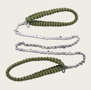 <span class=keywords><strong>Scie</strong></span> à chaîne de poche de survie en plein air d'urgence avec poignée en paracorde, <span class=keywords><strong>scie</strong></span> à chaîne pliable, <span class=keywords><strong>scie</strong></span> à fil manuelle - Product Image 2
