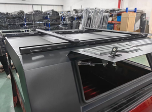 Cubierta alta de acero al manganeso para camioneta, tapa <span class=keywords><strong>trasera</strong></span> para Nissan np300 Ford Ranger <span class=keywords><strong>Toyota</strong></span> <span class=keywords><strong>Hilux</strong></span> con casilleros - Product Image 3