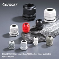 FSCAT PG7 3 ~ 6.5mm presse-étoupe étanche connecteur de câble réglable connecteur en Nylon noir avec joint