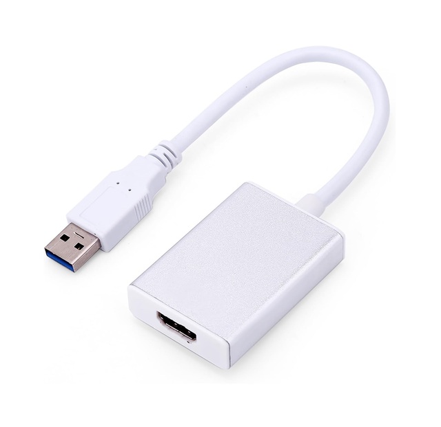 USB Port USB 3.0 to HDMI/VGA Adapter Cable  1080P HD Video  Adapter Plug and Play for Business Presentation Home Office