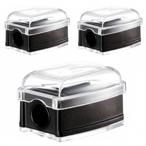 Set di 3 pezzi in plastica nera temperamatite facile - Product Image 1