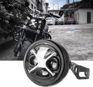 <span class=keywords><strong>ไฟ</strong></span>หน้า LED แบบชุดติดตั้งขนาด 5.75 นิ้ว รุ่นใหม่ พร้อมตัวเรือนไฟสีฟ้าสำหรับวิ่งกลางวัน และไฟสูง/ต่ำ อุปกรณ์เสริมสำหรับรถจักรยานยนต์แบบอเนกประสงค์ - Product Image 1