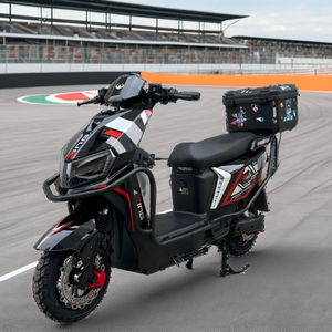 SANMAZI Scooter Eléctrico de 2 Ruedas/Motocicleta Eléctrica con Pedales, 800W, Gran Oferta, Motocicleta Owl para Adultos - Product Image 1