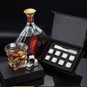 Cubo de hielo de enfriamiento cuadrado de acero inoxidable 18/10 de lujo, accesorio de barra antiadherente Popular, seguro para alimentos para cócteles y servir vino - Product Image 3