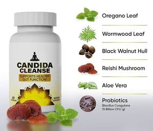 Cápsulas Candida Cleanse para Adultos, Suplemento para el Cuidado de la Salud, No Apto para Niños ni Mujeres Embarazadas - Product Image 2