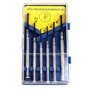 6pcs OEM DIY Multifunction Chrome Steel Handle Screwdriver Set Slotted Phillips Bits Watch Glasses Repair Small <strong>Torx</strong> <strong>Screwhead</strong> - Product Image 1