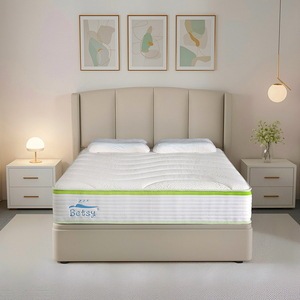 Matelas hybride de luxe haut de gamme à design compact, emballé sous vide, avec ressorts ensachés 7 zones et mousse à mémoire de forme haute densité - Product Image 1