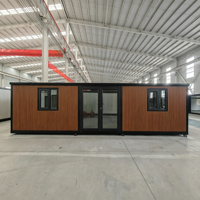 Maison conteneur extensible de 30 pieds (9,14 m) et 56 mètres carrés, 2 chambres, maisons modulaires préfabriquées, usine chinoise, bureau conteneur pliable