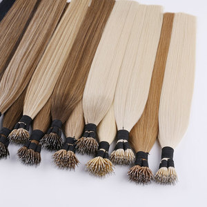 High End Double Drawn Indian Temple Single Donor Raw Virgin Hair Nano Tip Hair - Product Image 3