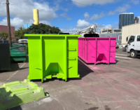 Conteneur à déchets robuste en acier Q235 écologique Autbound, 1200 kg, surface peinte par pulvérisation, équipement de traitement des déchets, garantie 1 an