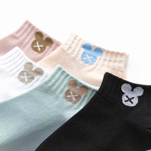 Women's Ankle Socks Cotton Sweat-Absorbent Cute Cartoon Design Spring Summer Casual Boat Socks For Girls - Product Image 3