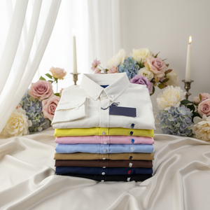<span class=keywords><strong>Camicia</strong></span> da Uomo in <span class=keywords><strong>Lino</strong></span> R-L di Alta Qualità, Design Casual Classico e Confortevole, con Ricamo Personalizzato di Lusso - Product Image 6