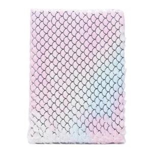 Carnet multifonctionnel personnalisable pour étudiante, avec lignes horizontales et design en tissu à dégradé, idéal pour l'éducation. - Product Image 5