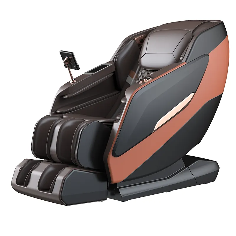 Haute qualité luxe en cuir PU canapé électrique 4d corps complet zéro gravité 5D chaise de Massage pour le contrôle de l'écran tactile