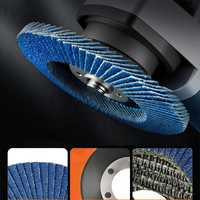 Disques à lamelles de haute qualité en oxyde d'aluminium zircone, disques abrasifs OEM ODM OBM avec support en fibre de verre pour le meulage et le ponçage de l'acier inoxydable