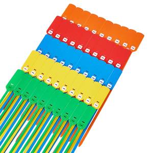 Biểu Tượng Tùy Chỉnh Laser Mã Thanh Kéo Chặt Chẽ Container An Ninh Nhựa Khóa Con Dấu 400Mm Dùng Một Lần Nhựa An Ninh Con Dấu Tag - Product Image 3