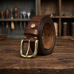 Factory Custom Logo 4mm Thick Eco-Friendly Modern Vintage Luxury Full Grain Cowhide Men's Genuine Leather <b>Wedding</b> Craft Craft - Product Image 3
