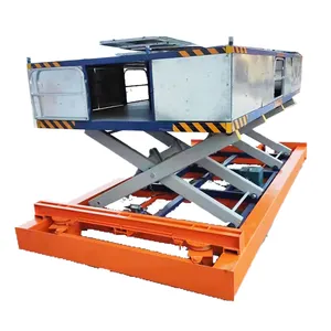 Heavy load scissor lift table transfer cart for heavy machinery handling