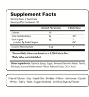 OEM Private Label Creatine Gummies Halal gecertificeerd Vegan 4 Gummies per verpakking Aangepaste verpakking Groothandel