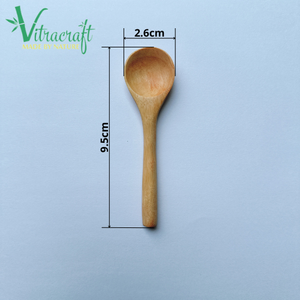 Cuillères en bois artisanales méticuleusement usinées Cuillères personnalisées uniques Un cadeau de la nature Taille 9.5cm - Product Image 2