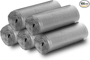 Huamaohengchun5 Rolls Small Trash Garbage BagsStrong Thin Material Disposable <b>Kitchen</b> Garbage Bags, Durable <b>Plastic</b> Trash Bags - Product Image 6