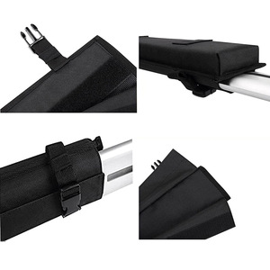 Almohadilla suave para techo de coche, 76x9x3cm, tela Oxford, color negro, para transporte de kayak, tabla de surf y esquí - Product Image 4