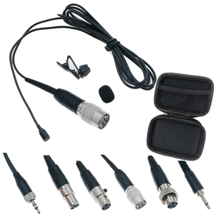 Lm320 Hidden Tie Lavalier ve áo <span class=keywords><strong>Microphone</strong></span> với dây kéo hộp cho ulx SLX pgx G3 G4 EW hành động C520 ec81 6 cắm không dây beltpack - Product Image 1