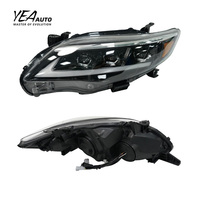 Faros Delanteros LED de 3 Ojos para Toyota Corolla, Lámparas Delanteras LED 2010 2011 2013