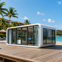 Apple Pod - Cabane Apple préfabriquée modulaire, mini-maison pour le glamping en plein air, idéale pour les centres de villégiature, les séjours en famille, les bureaux ou les commerces
