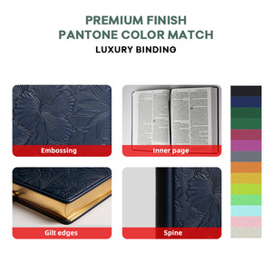 Bibbia King James in Pelle PU Personalizzata con Stampa su Richiesta, Superficie Goffrata, Bordi Dorati, Copertina Morbida - Product Image 2