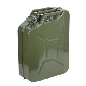 Conteneur jerrycan de course diesel <span class=keywords><strong>essence</strong></span> mazout <span class=keywords><strong>20L</strong></span> en acier vert métal - Product Image 1