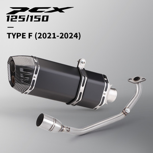 สำหรับรถมอเตอร์ไซค์ <span class=keywords><strong>PCX</strong></span> 125 <span class=keywords><strong>150</strong></span> PCX125 PCX150 ปี 2021-2024 ระบบ<span class=keywords><strong>ท่อ</strong></span>ไอเสียแบบเต็ม พร้อมท่อเชื่อมต่อด้านหน้าและหม้อพักไอเสีย - Product Image 3