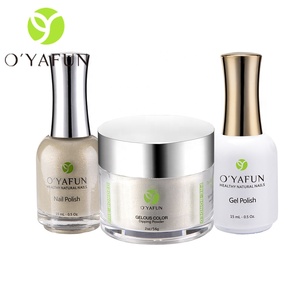 Oyafun 3 en 1 Série de poudre de perle Série multicolore Poudre à tremper pour l'art des ongles Vente en gros - Product Image 5
