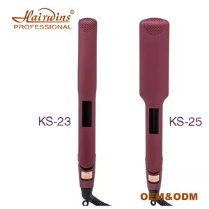 Hairwins professionnel Mini Portable céramique fer plat LCD affichage température affichage chauffage rapide RV électrique coiffure - Product Image 2