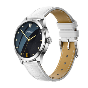 Đồng hồ nữ không gỉ thanh lịch 1.32 "với màn hình sống động AMOLED 1 ATM không thấm nước huyết áp ngủ sang trọng thể thao nữ - Product Image 6