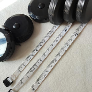 Pita Ukur Lembut OEM & ODM Kustom, Warna Hitam Doff, Cetak Logo, Hadiah Promosi, Hadiah Iklan, Penggaris Mini Portabel - Product Image 3