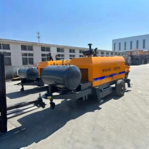 Pompa beton kecil Mini mesin pompa beton otomatis portabel Diesel Harga untuk dijual Afrika - Product Image 4