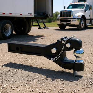 Crochet de remorquage de 2 pouces avec anneau de lunette de 2,5 à 3 pouces, capacité de 16 000 lb, pièces de camion - Product Image 2