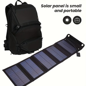 Lan Aoyue Foldable Solar Panel 12W <b>5V</b> Outdoor Travel Emergency Charging Battery Bag - Product Image 4