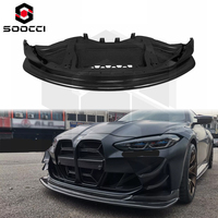 Lèvre avant de style GT4 M3 M4 en fibre de carbone sèche pour BMW M3 G80 G81 M4 G82 G83 Spoiler Chin Splitter Front Scoop Bumper Lip Diffuser