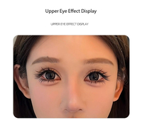 HERORANGE Faux cils effet œil de lapin ailés en vison synthétique, 10 mm, allongeant les coins extérieurs, effet 3D brillant, bande super douce, boîte personnalisée