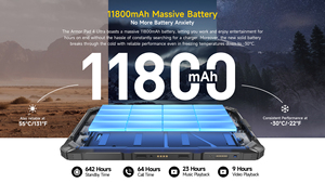 Tableta Robusta Ulefone Armor Pad 4 Ultra Thermal, 32MP+50MP, 11800mAh, 8+256GB, Luz LED, 10.36'', Android 14, 5G, para Adultos - Product Image 5