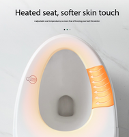 Siège de toilette intelligent TangHome 2026 avec bidet, siège en céramique chauffant, lavage à l'eau chaude, séchage à l'air chaud, lumière nocturne, télécommande, jet à siphon