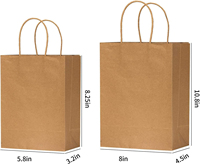 Sacs en papier kraft haut de gamme, luxueux, faits à la main, imprimés avec un logo coloré, avec poignée réutilisable, pour cosmétiques, shopping, cadeaux, sac en papier