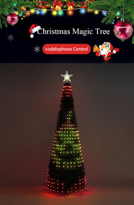 สุขสันต์วันคริสต์มาส<span class=keywords><strong>2022</strong></span>ต้นคริสต์มาสตกแต่งแสงวันหยุดสีเต็มรูปแบบไฟคริสต์มาส APP ควบคุมอัจฉริยะ - Product Image 4