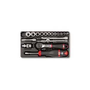 USAG - U05190781 Jeu de cliquets, douilles hexagonales et inserts (18 pièces) -ENTRETIEN INDUSTRIEL EAN 8001150028670 - Product Image 1